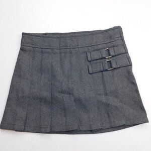 French Toast Grey Pleated Skort / Kilt Adjustable waist Toddler Girls 3T